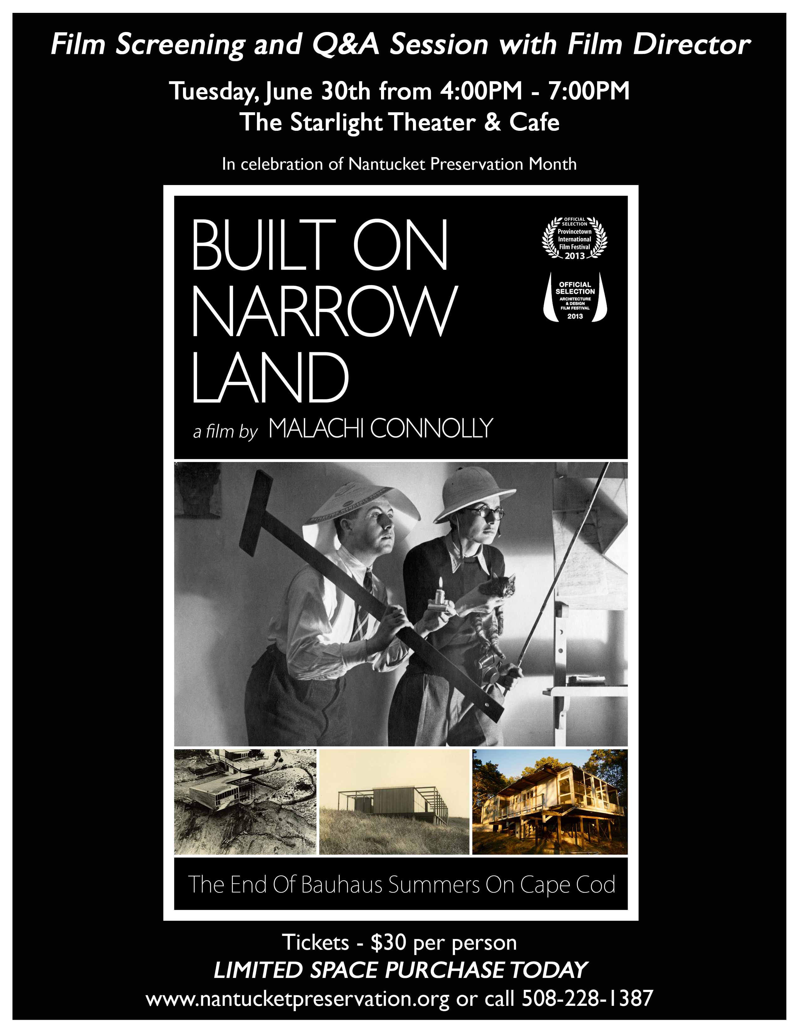 built on narrow land - poster