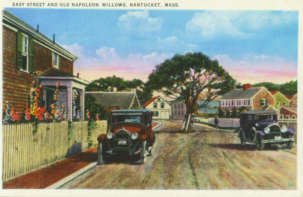 Easy Street Gallery at left, c. 1930 (photo courtesy the Nantucket Historical Association)